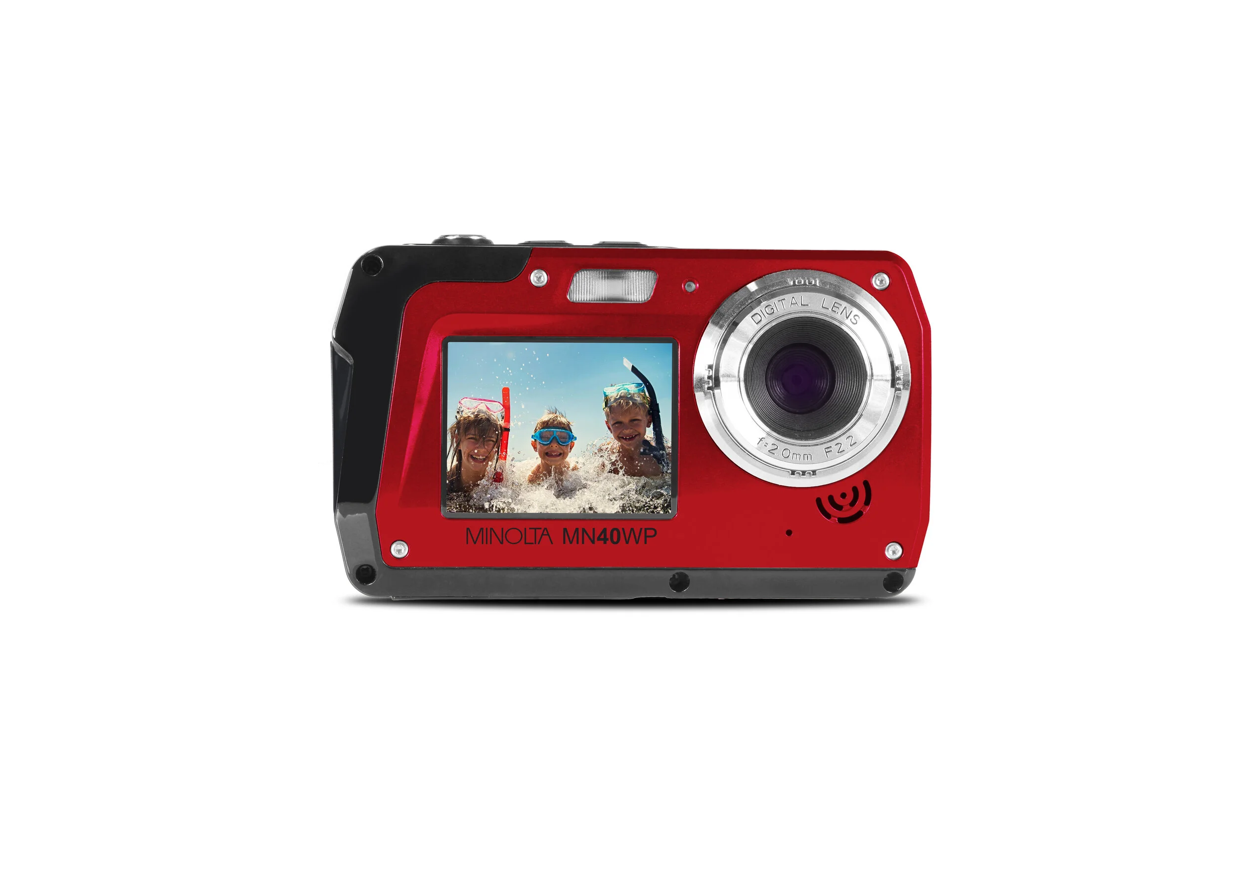 MN40WP 48MP Dual Screen Waterproof Camera — Minolta Digital